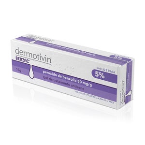 Gel Antiacne Peróxido de benzoila 5% Dermotivin Benzac