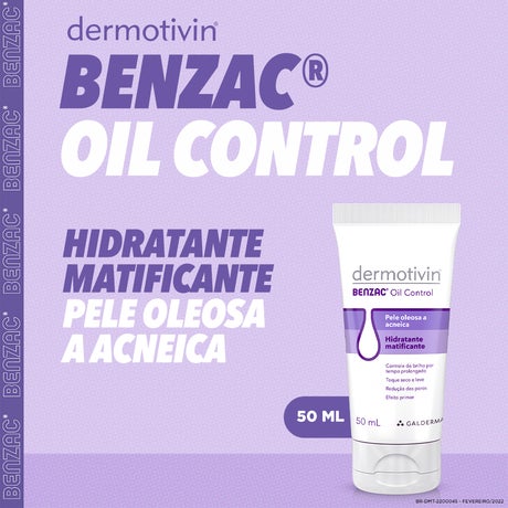 Dermotivin Benzac Oil Control Hidratante Matificante 50ml