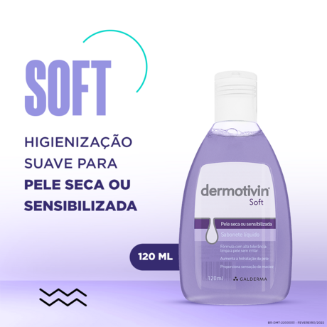 Dermotivin Soft Sabonete Líquido Facial 120ml