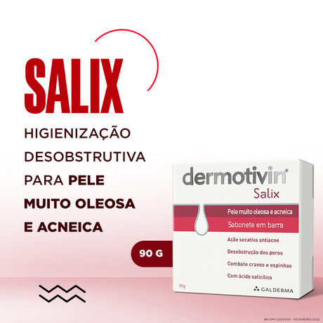 Dermotivin Salix Sabonete em Barra 90g