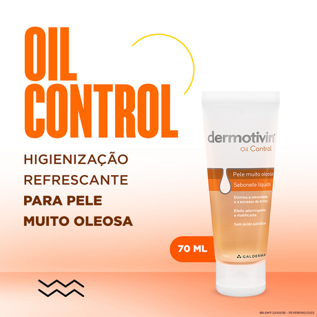 Dermotivin Oil Control Sabonete Líquido 70ml