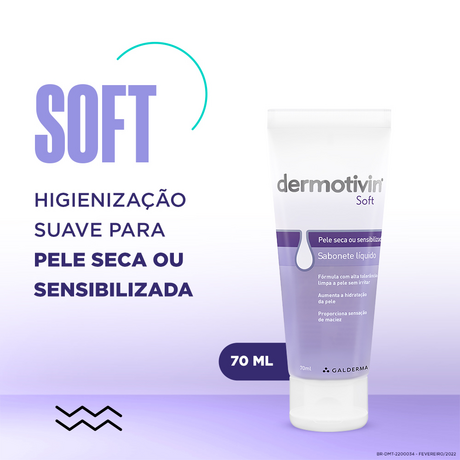 Dermotivin Soft Sabonete Líquido 70ml