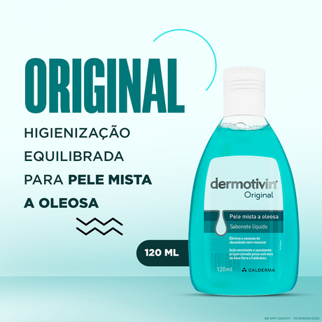 Dermotivin Original Sabonete Líquido Facial 120ml