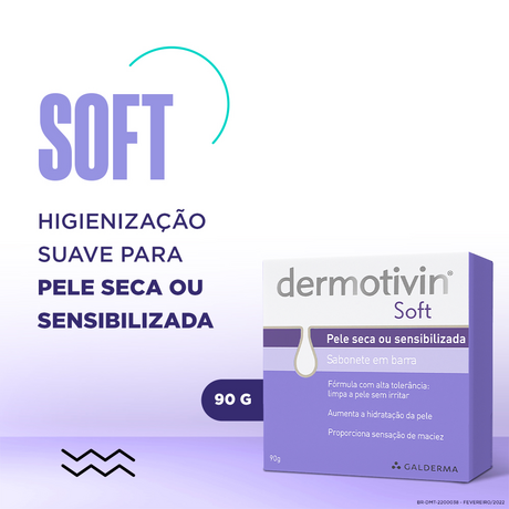 Dermotivin Soft Sabonete em Barra 90g