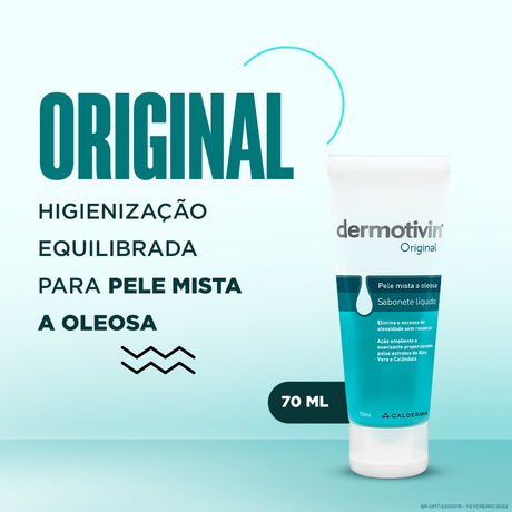 Dermotivin Original Sabonete Líquido 70ml