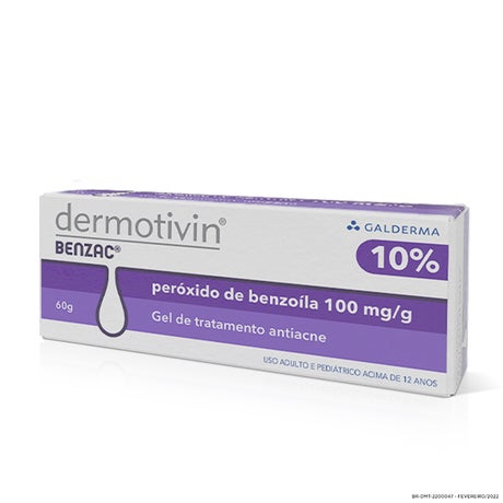 Dermotivin Benzac Gel de Tratamento Anti-acne 10% BPO