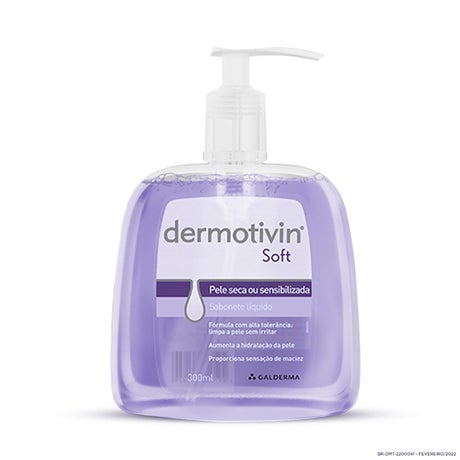 Sabonete líquido pele seca sensível Dermotivin Soft 300ml