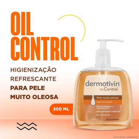 Dermotivin Oil Control Sabonete Líquido 300ml-embalagem