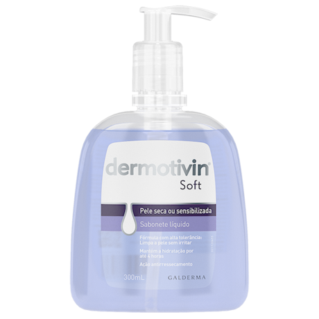 Dermotivin Soft Sabonete Líquido Facial 300ml
